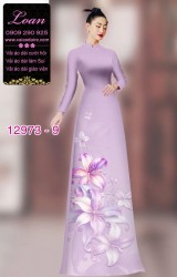 Vải áo dài hoa in 3D
