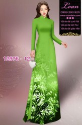 Vải áo dài hoa in 3D