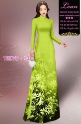 Vải áo dài hoa in 3D
