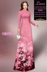 Vải áo dài hoa in 3D