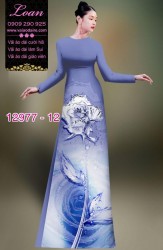 Vải áo dài hoa in 3D