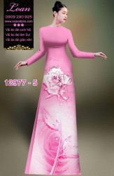 Vải áo dài hoa in 3D