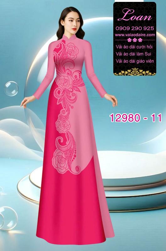 Vải áo dài in 2 da lụa Mã Não
