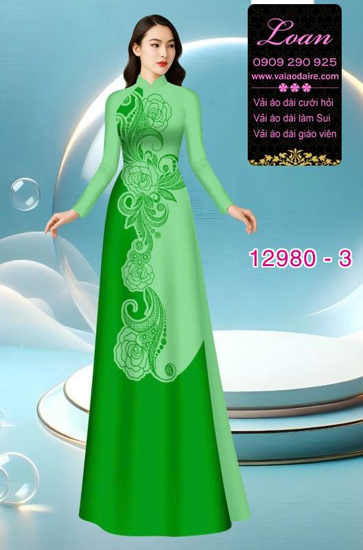 Vải áo dài in 2 da lụa Mã Não