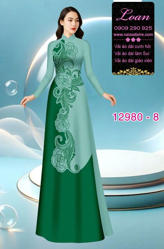 Vải áo dài in 2 da lụa Mã Não