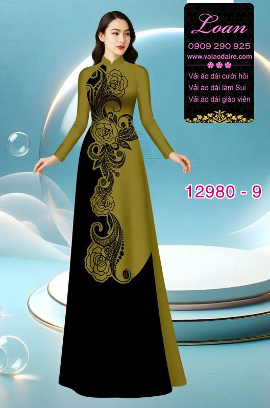 Vải áo dài in 2 da lụa Mã Não