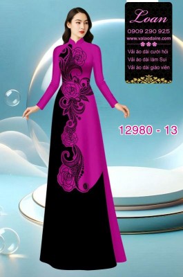 Vải áo dài in 2 da lụa Mã Não-