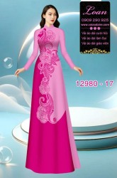 Vải áo dài in 2 da lụa Mã Não