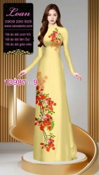 Vải áo dài hoa phượng in 3D