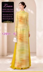 Vải áo dài vệt màu in 3D