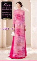 Vải áo dài vệt màu in 3D