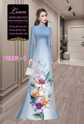 Vải áo dài hoa in 3D