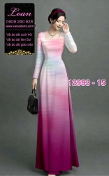 Vải áo dài vệt màu in 3D