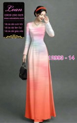 Vải áo dài vệt màu in 3D