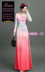 Vải áo dài vệt màu in 3D