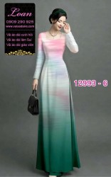 Vải áo dài vệt màu in 3D