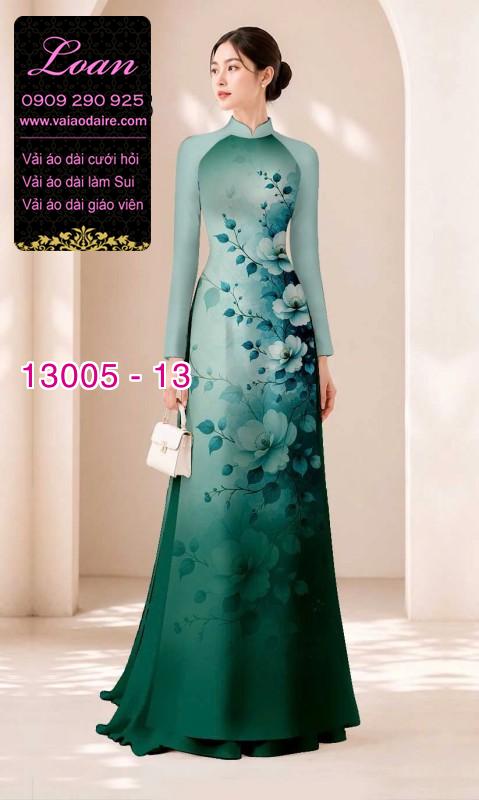 Vải áo dài hoa in 3D