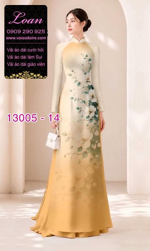 Vải áo dài hoa in 3D