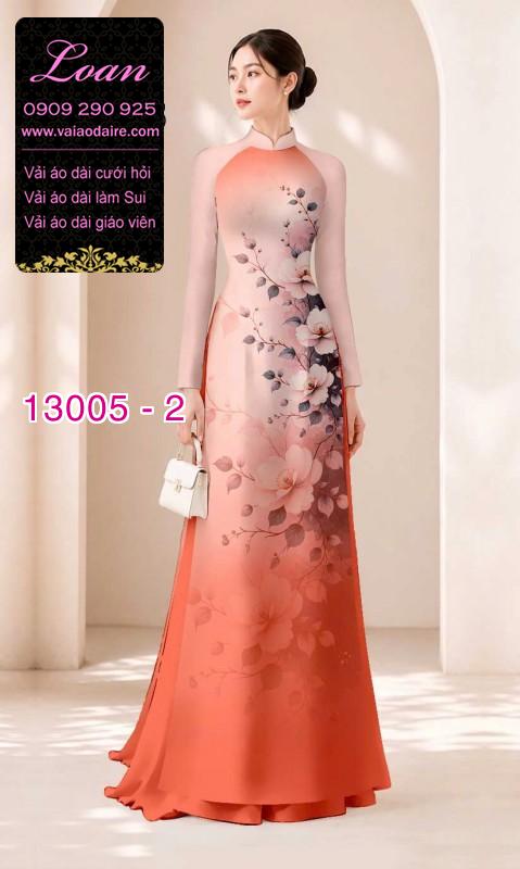Vải áo dài hoa in 3D