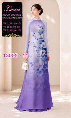 Vải áo dài hoa in 3D-