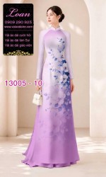 Vải áo dài hoa in 3D