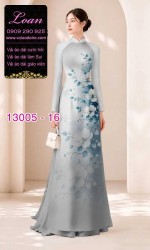 Vải áo dài hoa in 3D