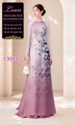 Vải áo dài hoa in 3D
