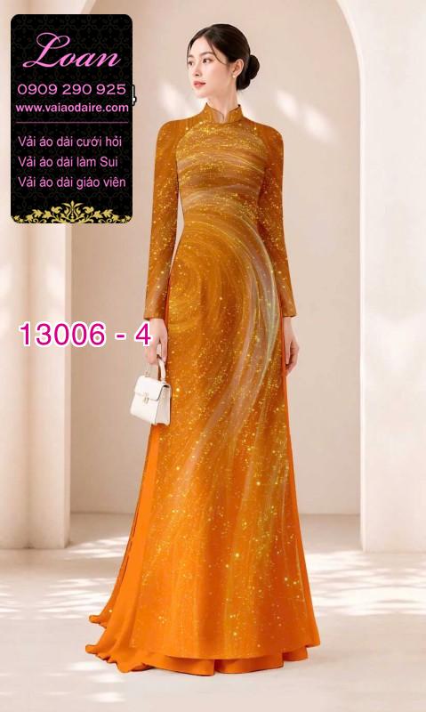 Vải áo dài vệt sáng in 3D