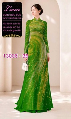 Vải áo dài vệt sáng in 3D-