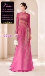 Vải áo dài vệt sáng in 3D