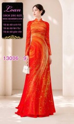 Vải áo dài vệt sáng in 3D