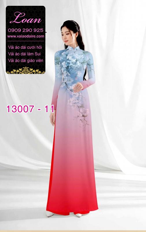 Vải áo dài hoa in 3D