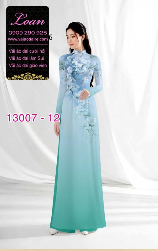 Vải áo dài hoa in 3D