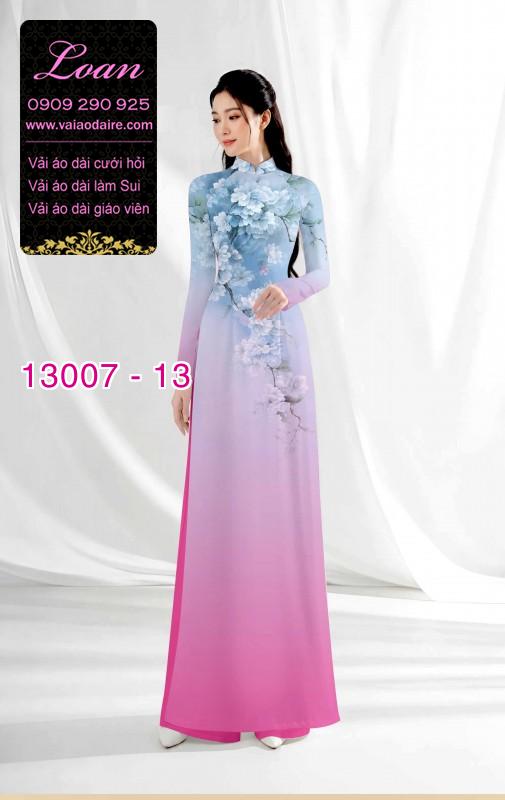 Vải áo dài hoa in 3D