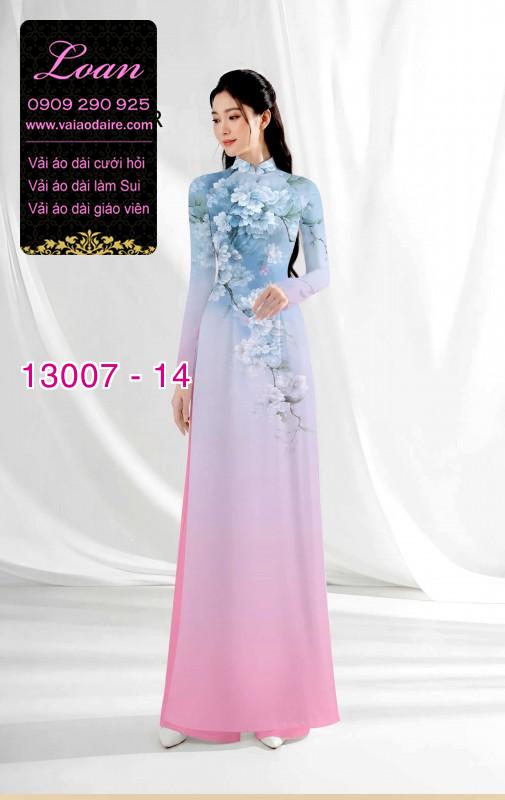 Vải áo dài hoa in 3D