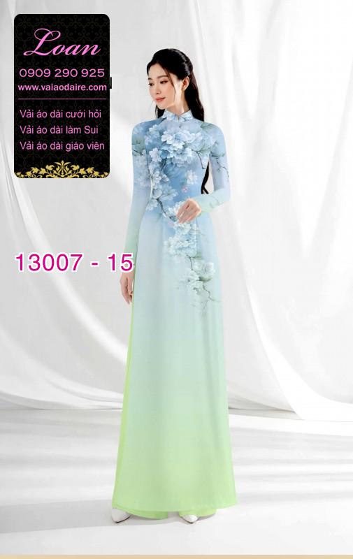 Vải áo dài hoa in 3D