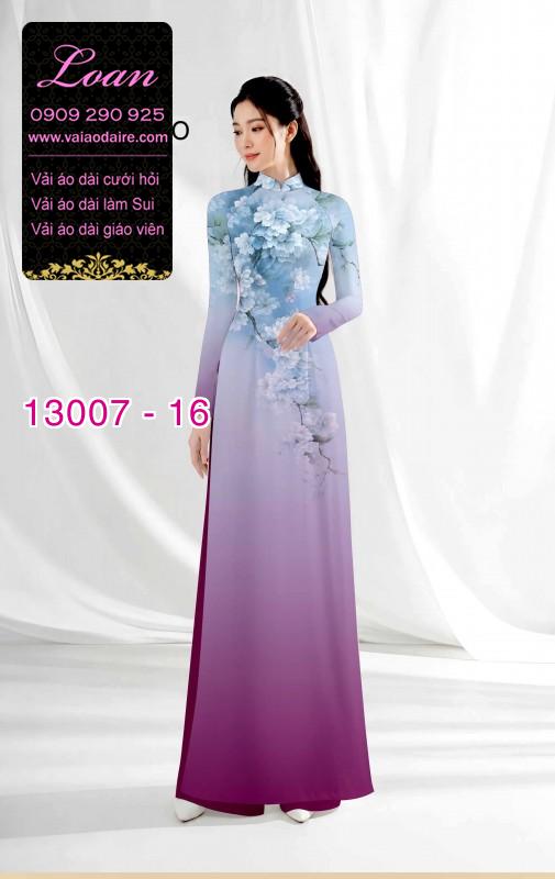 Vải áo dài hoa in 3D
