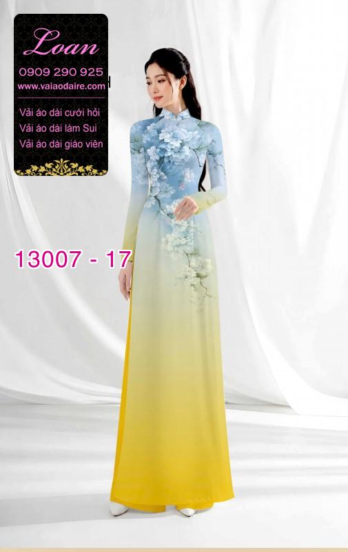 Vải áo dài hoa in 3D