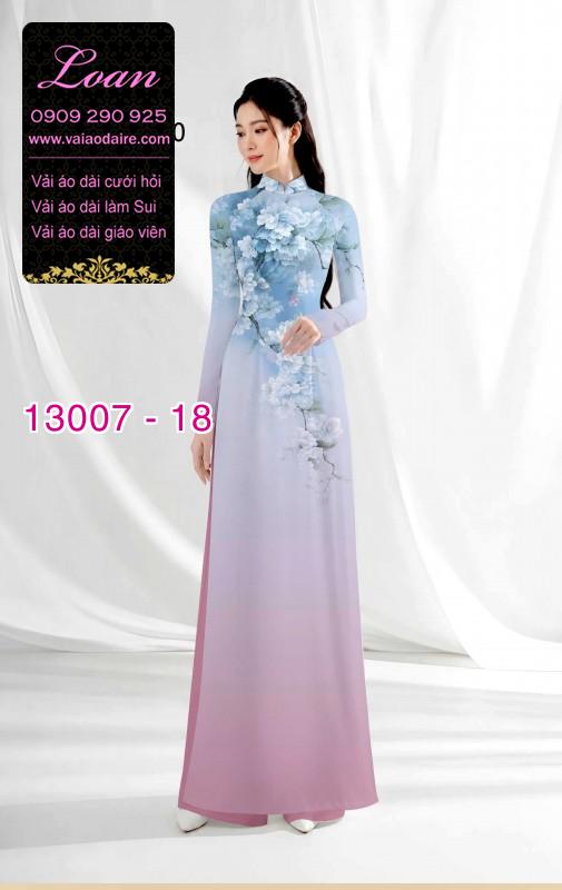 Vải áo dài hoa in 3D