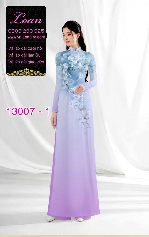 Vải áo dài hoa in 3D