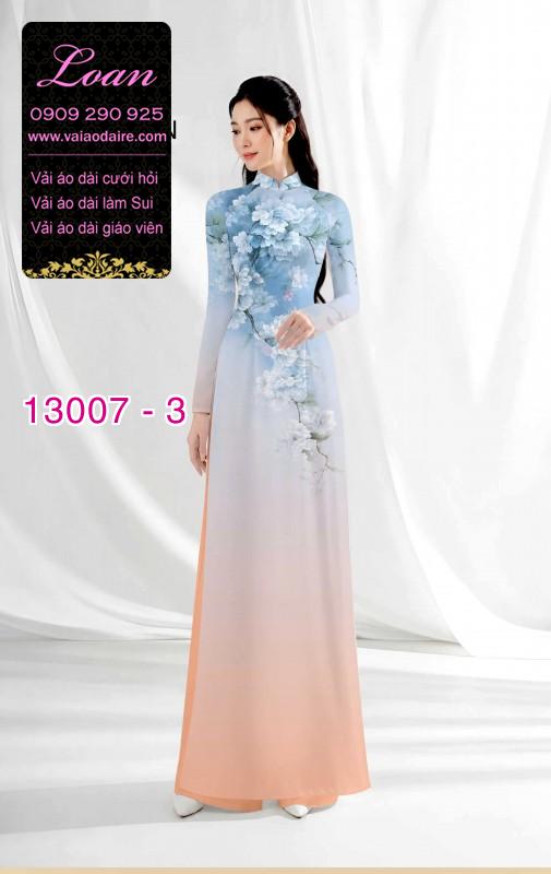 Vải áo dài hoa in 3D