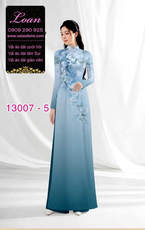 Vải áo dài hoa in 3D