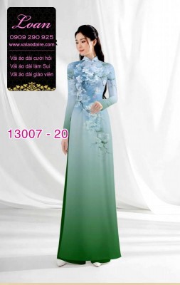 Vải áo dài hoa in 3D-