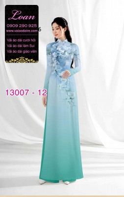 Vải áo dài hoa in 3D-