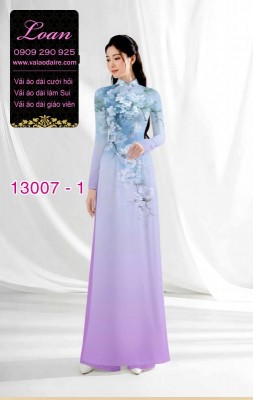 Vải áo dài hoa in 3D-