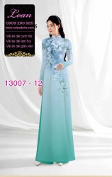Vải áo dài hoa in 3D