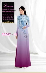 Vải áo dài hoa in 3D