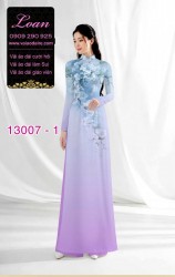 Vải áo dài hoa in 3D