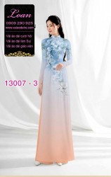 Vải áo dài hoa in 3D