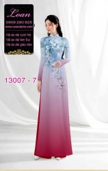 Vải áo dài hoa in 3D